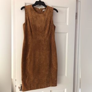 Calvin Klein faux suede dress